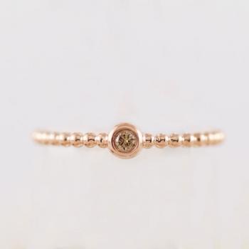 Rose gold deals diamond stackable rings