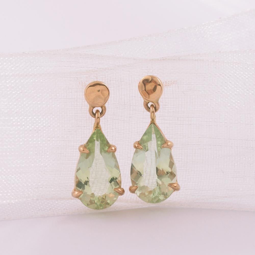 Green amethyst deals earrings