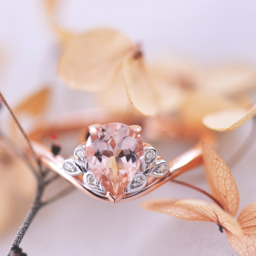 Silver deals morganite ring