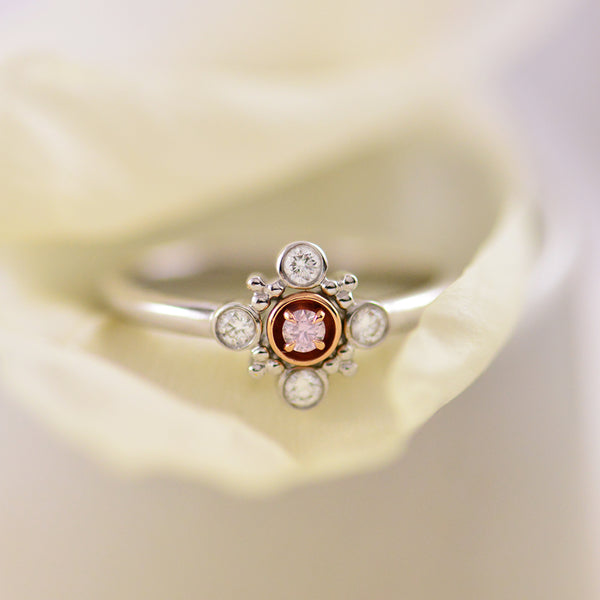 Argyle pink diamond engagement on sale ring