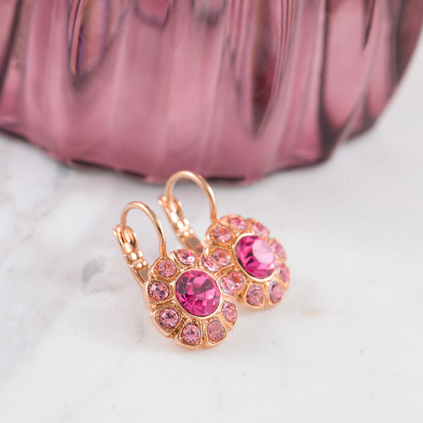 Mariana Pink Cluster Earrings.