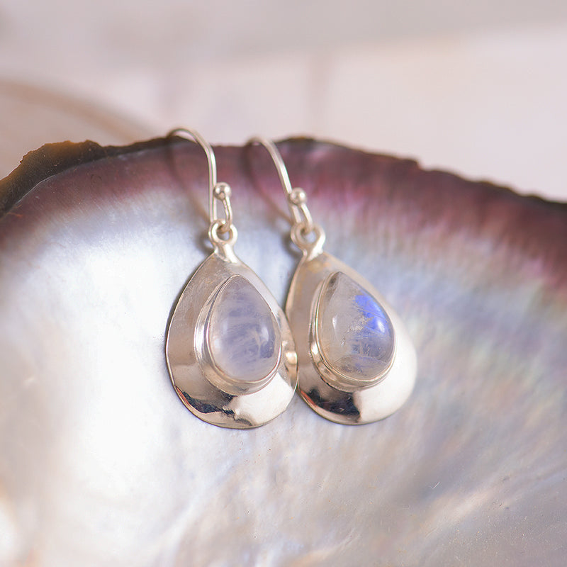 Sterling Silver Moonstone earrings