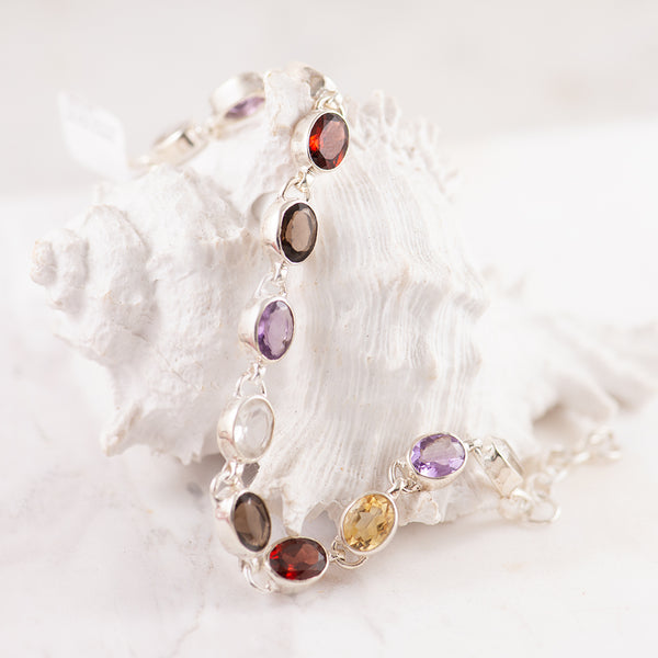 Multi gemstone bracelet