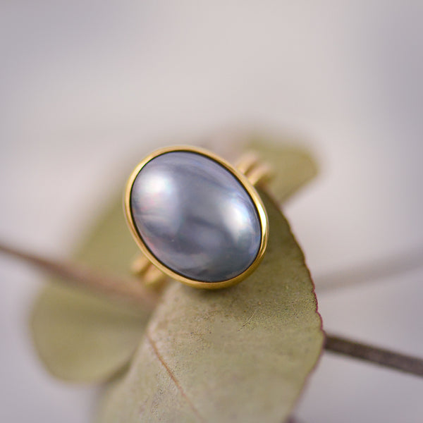 Tahitian Mabe Oval ring
