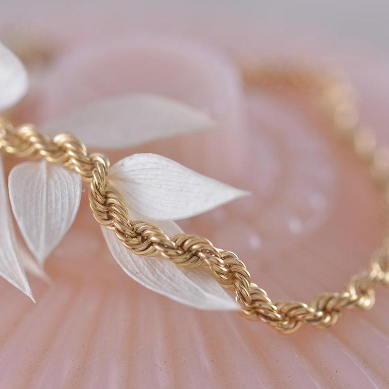 9ct Yellow Gold Rope Bracelet – To Hold And To Have
