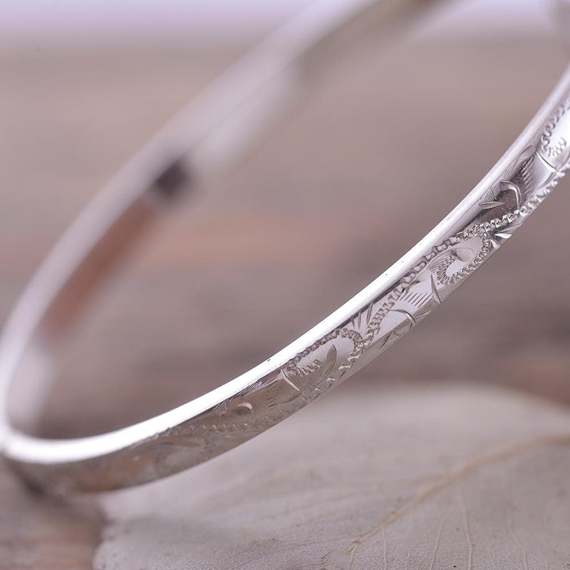 Engraved bangle sale